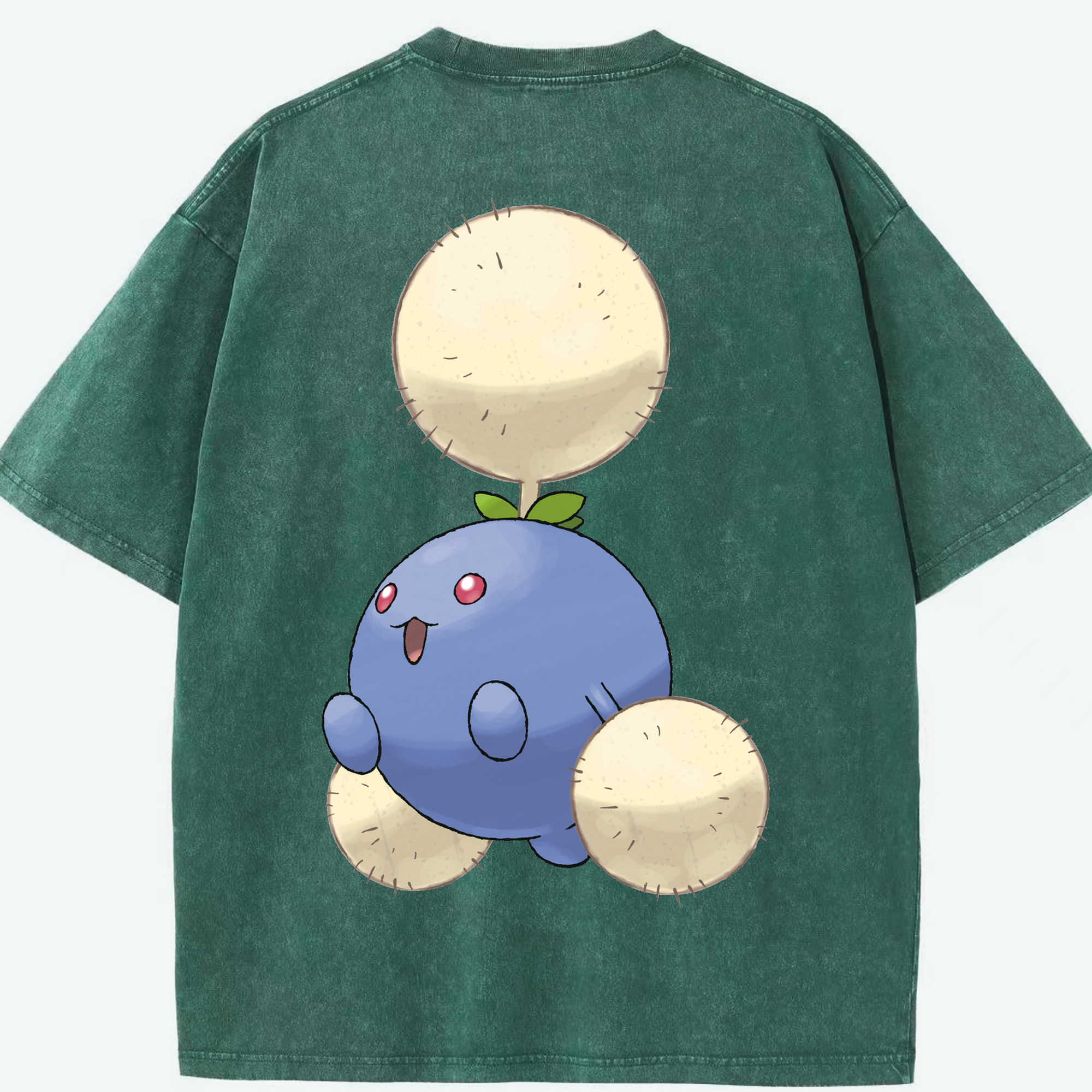 （画像用） ポケットモンスター Pokémon 綿100% ヴィンテージ風 半袖Tシャツ（背面プリント）